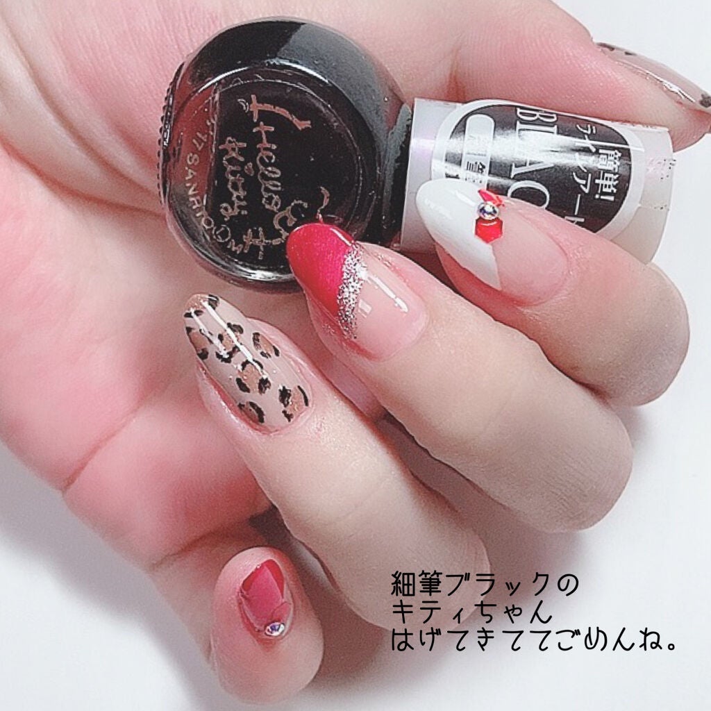 ネイル エナメル 細筆タイプ/ちふれ/マニキュアを使ったクチコミ(3枚目)