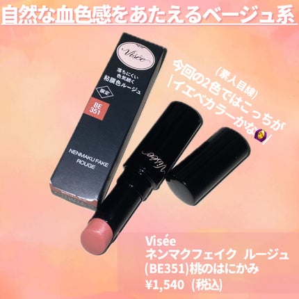 ネンマクフェイク ルージュ/Visée/口紅を使ったクチコミ(2枚目)
