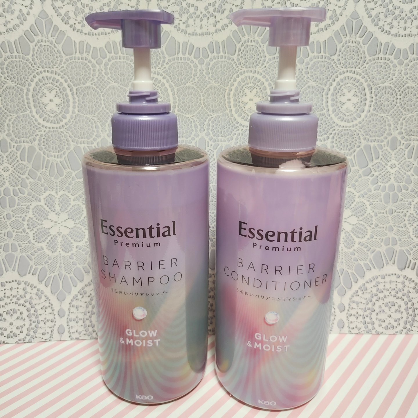 エッセンシャル プレミアム うるおいバリアシャンプー/コンディショナー グロウ＆モイスト/エッセンシャル/市販シャンプーを使ったクチコミ（1枚目）