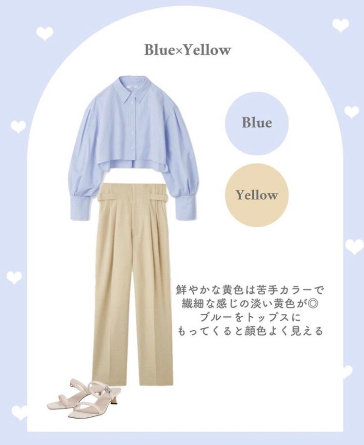 まゆ@フォロバ100 on LIPS 「ブルベ夏が失敗しないパステルカラーの組み合わせ🤍#ブル..」(6枚目)