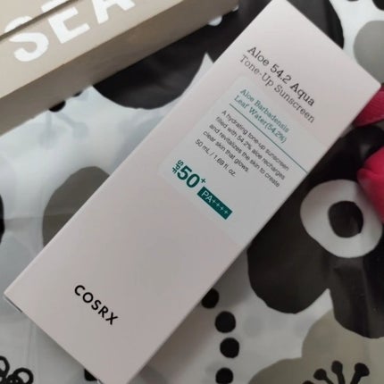 アロエ54.2アクアトーンアップUVクリーム SPF50+ PA++++/COSRX/日焼け止めクリームを使ったクチコミ(8枚目)