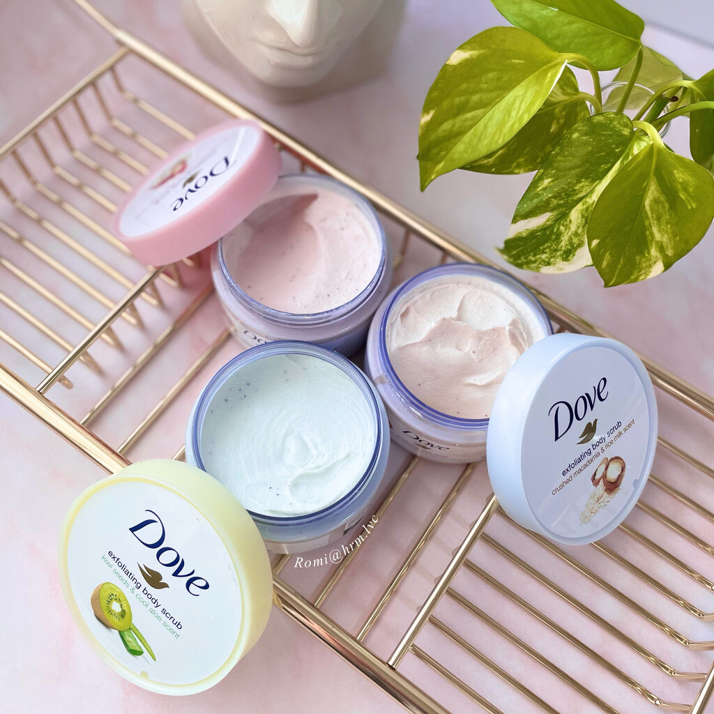 ダヴ ふわとろクリーミースクラブ ザクロ＆シアバター/ダヴ/ボディスクラブを使ったクチコミ（1枚目）