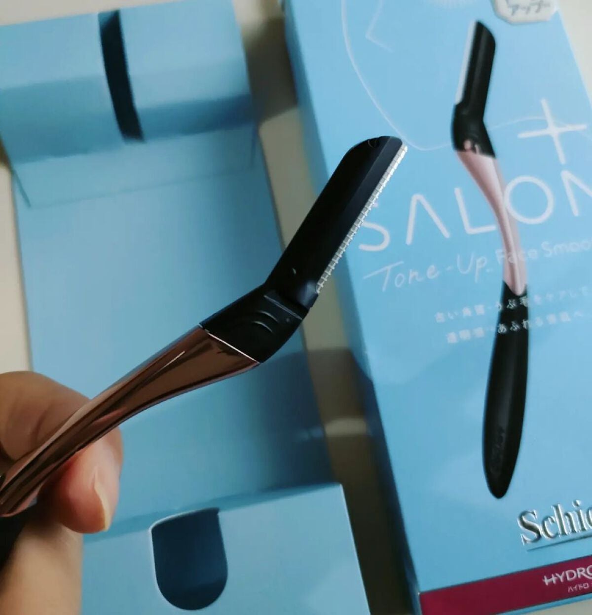 サロンプラス トーンアップ フェイススムーサー ホルダー(刃付き)/サロンプラス/シェーバーを使ったクチコミ(1枚目)