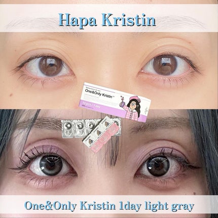 One & Only Kristin/Hapa kristin/カラーコンタクトレンズを使ったクチコミ(1枚目)