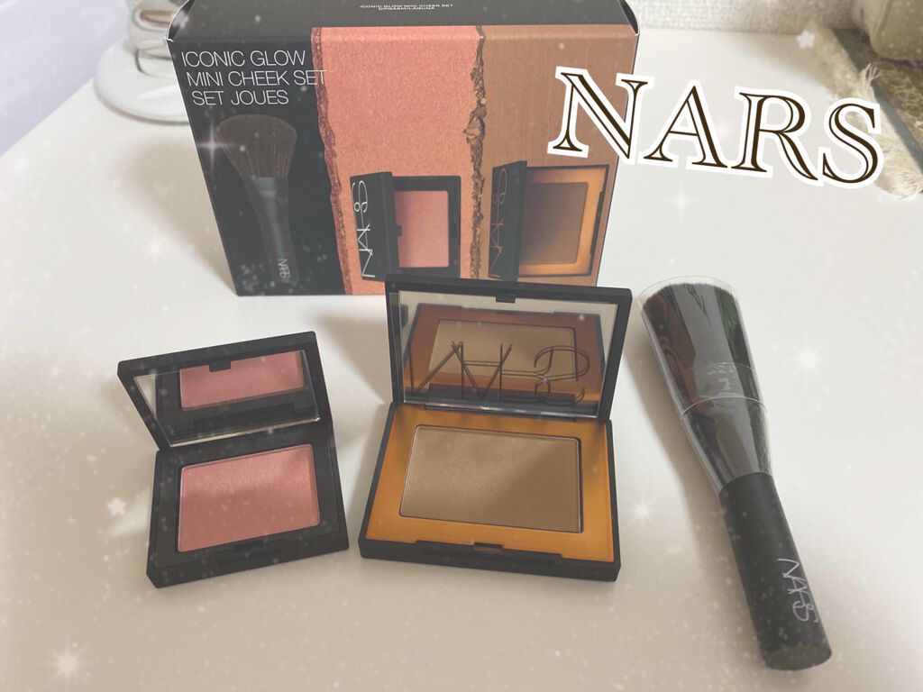 アイコニックグロー ミニチークセット/NARS/メイクアップキットを使ったクチコミ（1枚目）