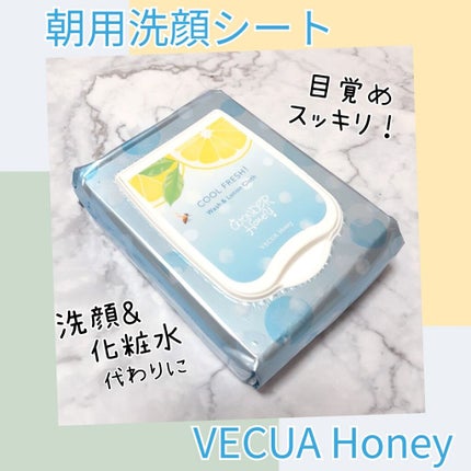 ワンダーハニー 爽快・洗顔&化粧水シート/VECUA Honey/クレンジングシートを使ったクチコミ(1枚目)