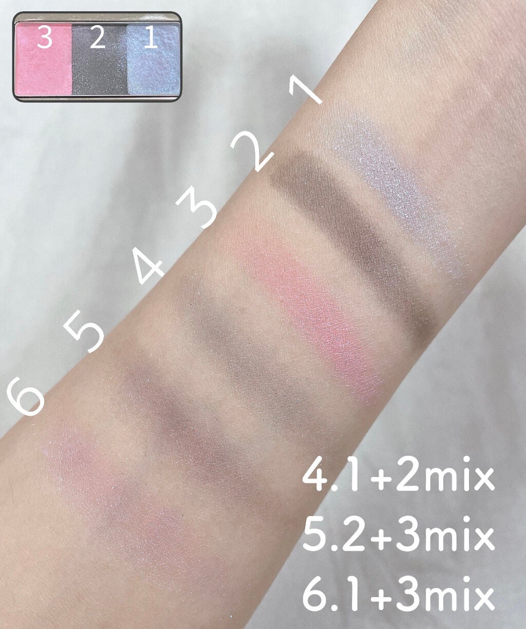 カラーパフォーマンスアイズ/RMK/アイシャドウパレットを使ったクチコミ(4枚目)