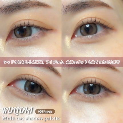 マルチユースシャドウパレット/RULIDIA/アイシャドウパレットを使ったクチコミ(4枚目)