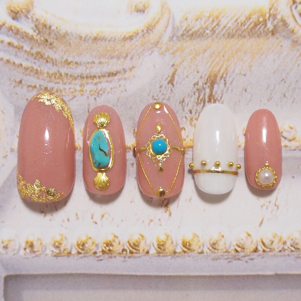 ウィークリージェル NE-42 Pink Beige/HOMEI/ジェルネイルを使ったクチコミ（2枚目）