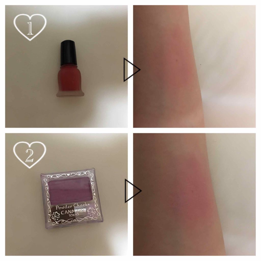【旧品】パウダーチークス/キャンメイク/パウダーチークを使ったクチコミ(2枚目)
