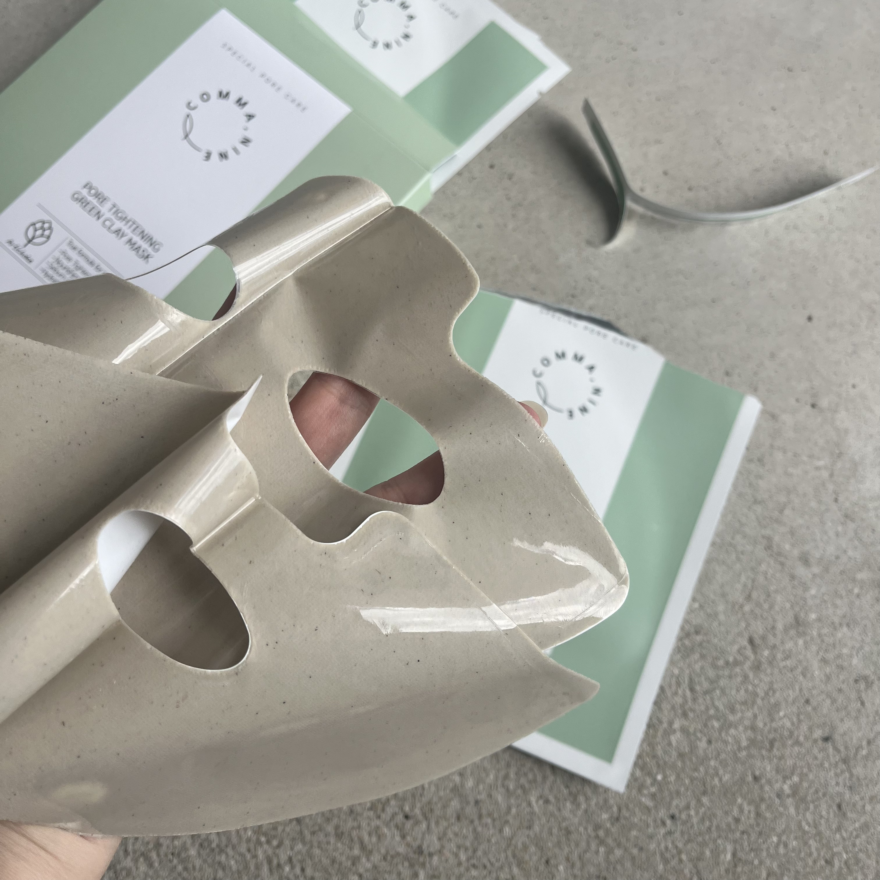 ポアタイトニンググリーンクレイマスク/COMMANINE/シートマスク・パックを使ったクチコミ（2枚目）