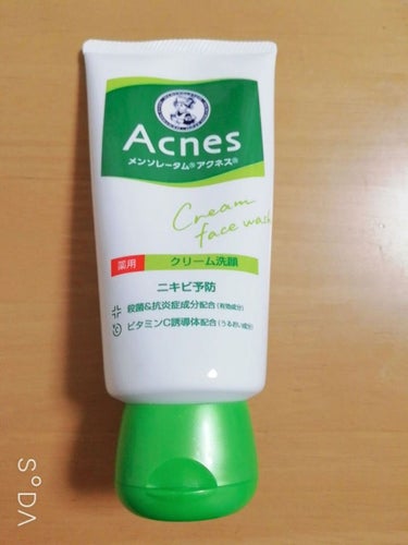 薬用クリーム洗顔/メンソレータム アクネス/洗顔フォームを使ったクチコミ（1枚目）