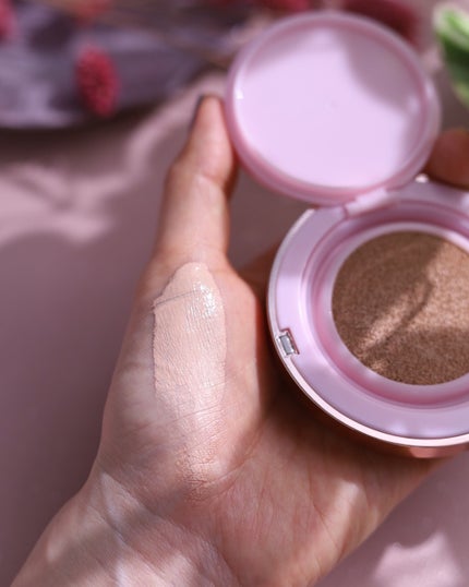 ピンクティーツリーカバープライマークッション/APLIN/クッションファンデーションを使ったクチコミ(4枚目)