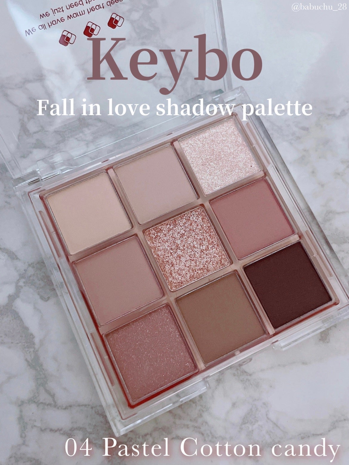 KEYBO FALL IN LOVE SHADOW PALETTE/keybo/アイシャドウパレットを使ったクチコミ(1枚目)