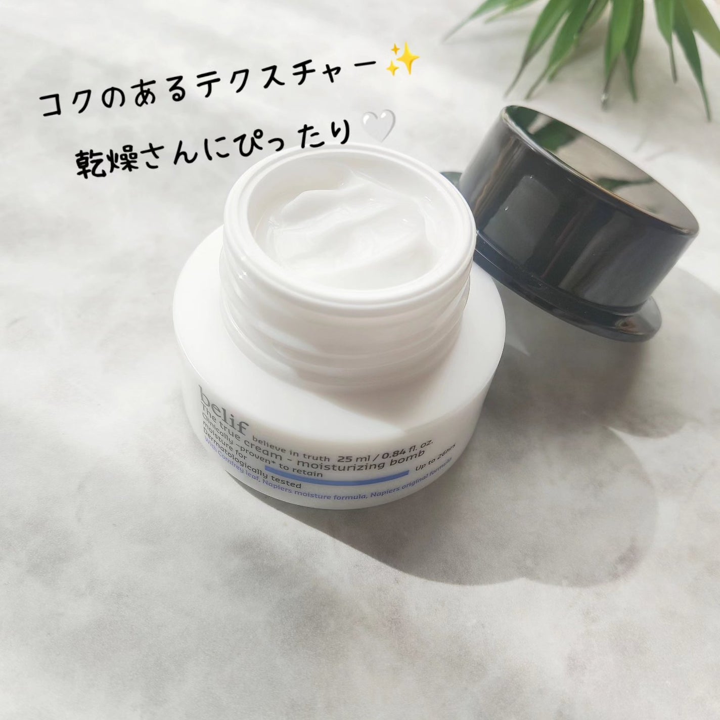 ザ トゥルー モイスチャライジング クリーム/belif/フェイスクリームを使ったクチコミ(2枚目)