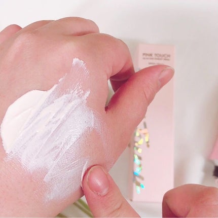 ピンクタッチ UVトーンアップクリーム/S2ND/化粧下地を使ったクチコミ(5枚目)