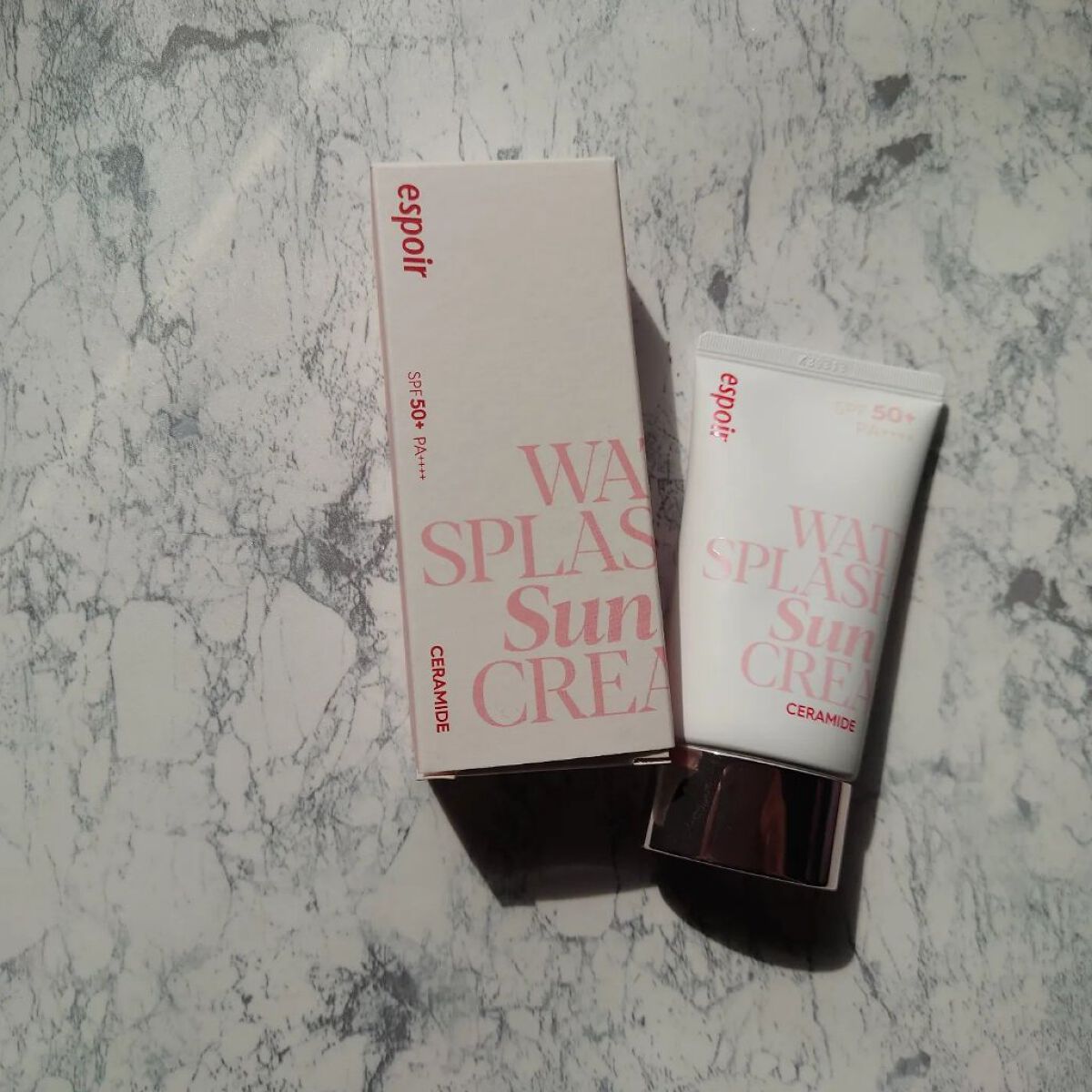 ウォータースプラッシュサンクリーム セラミド/espoir/日焼け止めクリームを使ったクチコミ（2枚目）