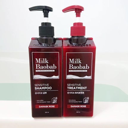 センシティブ シャンプー / トリートメント ダマスクローズ/ミルクバオバブ/市販シャンプーを使ったクチコミ(4枚目)