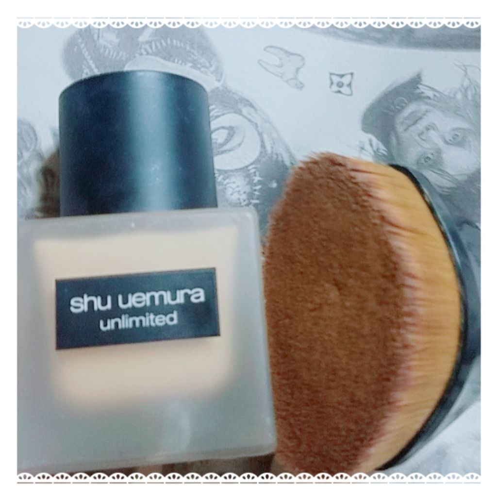 ペタル 55 ファンデーション ブラシ/shu uemura/メイクブラシを使ったクチコミ（1枚目）