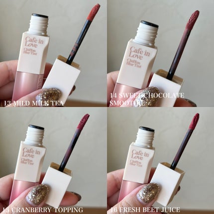 CLIO シフォンブラーティントのクチコミ「しっとりふわふわシフォンティント🪽🫧
密着度・発色・色持ち◎全色かわいい…🥺
CLIO シ.....」(3枚目)