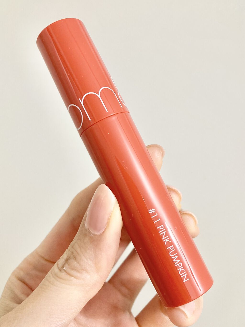 ジューシーラスティングティント 11 ピンクパンプキン(PINK PUMPKIN)/rom&nd/リップティントを使ったクチコミ（2枚目）