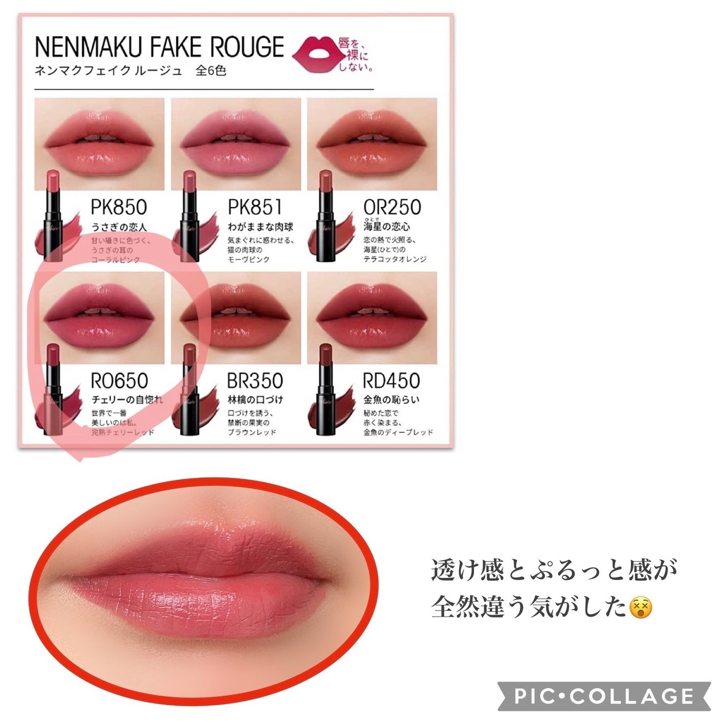 ネンマクフェイク ルージュ/Visée/口紅を使ったクチコミ(2枚目)