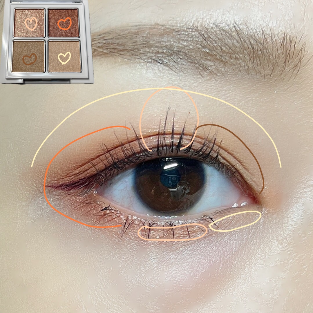 アイパレット 04 ダズルベージュ/sopo/アイシャドウパレットを使ったクチコミ（2枚目）