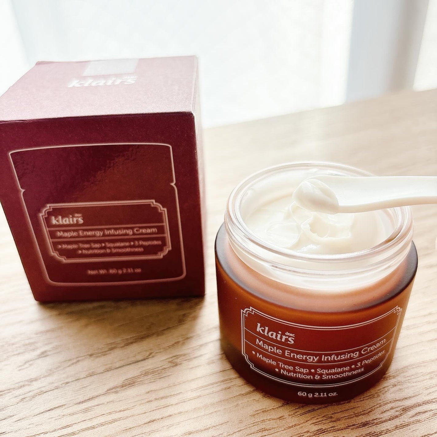 メープルエナジーインフュージングクリーム/Klairs/フェイスクリームを使ったクチコミ(3枚目)