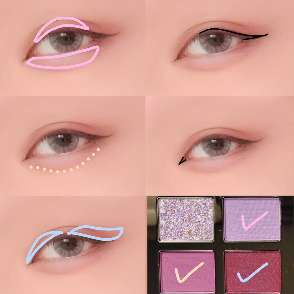 ドリームランドアイシャドウ ( 4シェード )/ZEESEA/アイシャドウパレットを使ったクチコミ（3枚目）