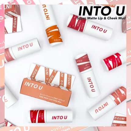 スーパーマットリップ&チークマッド/INTO U/口紅を使ったクチコミ(2枚目)