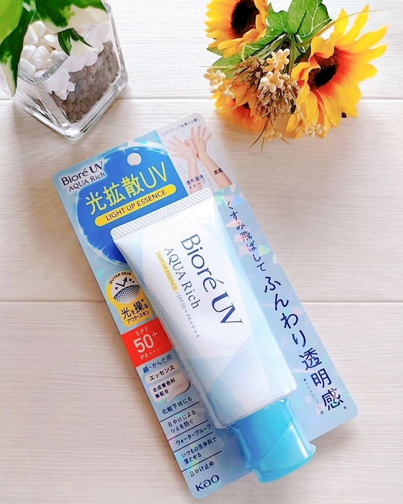 ビオレUV アクアリッチ ライトアップエッセンス/ビオレ/日焼け止めクリームを使ったクチコミ（1枚目）
