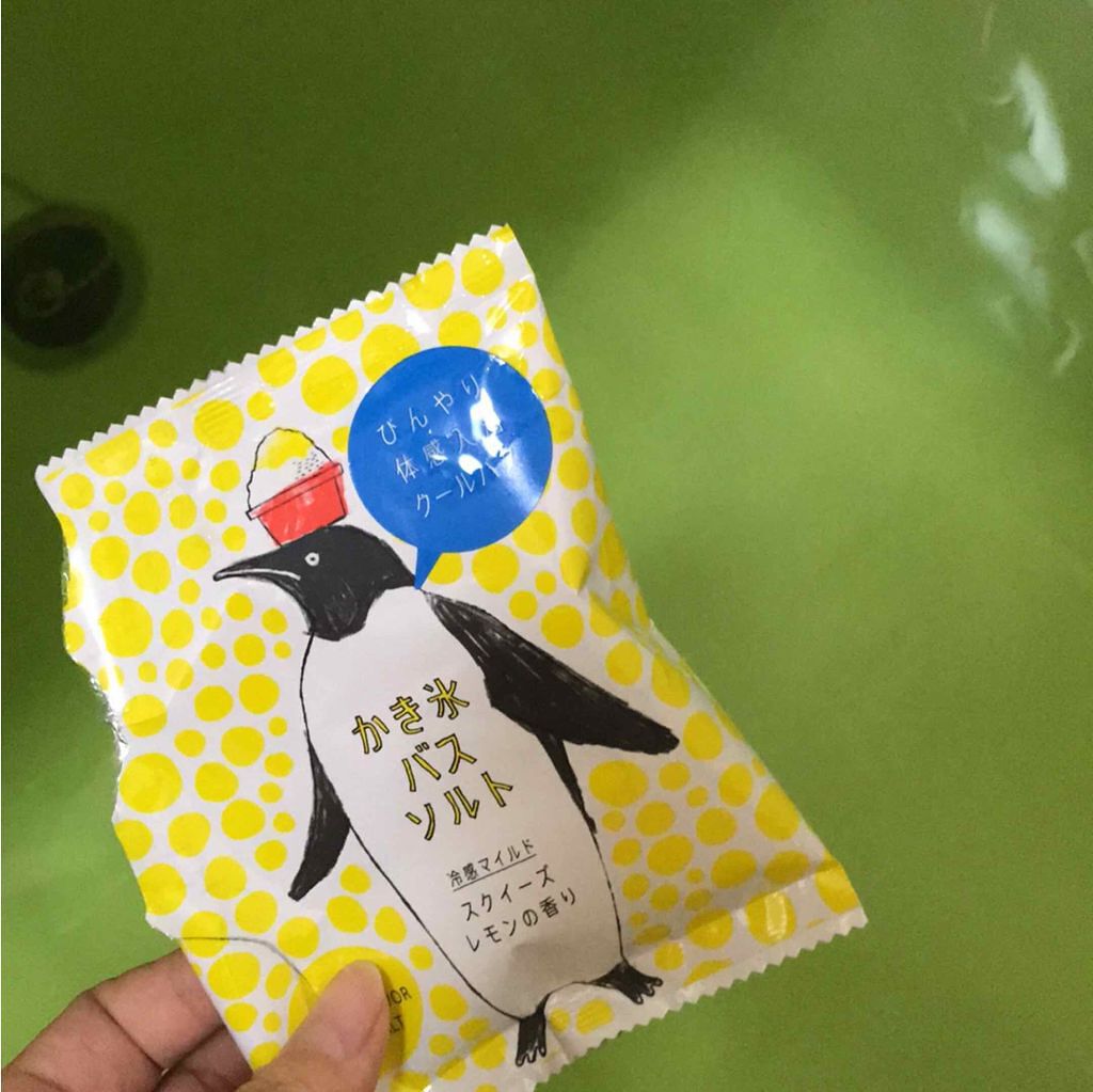 かき氷バスソルト スクイーズレモンの香り/charley/無機塩系入浴剤を使ったクチコミ(1枚目)