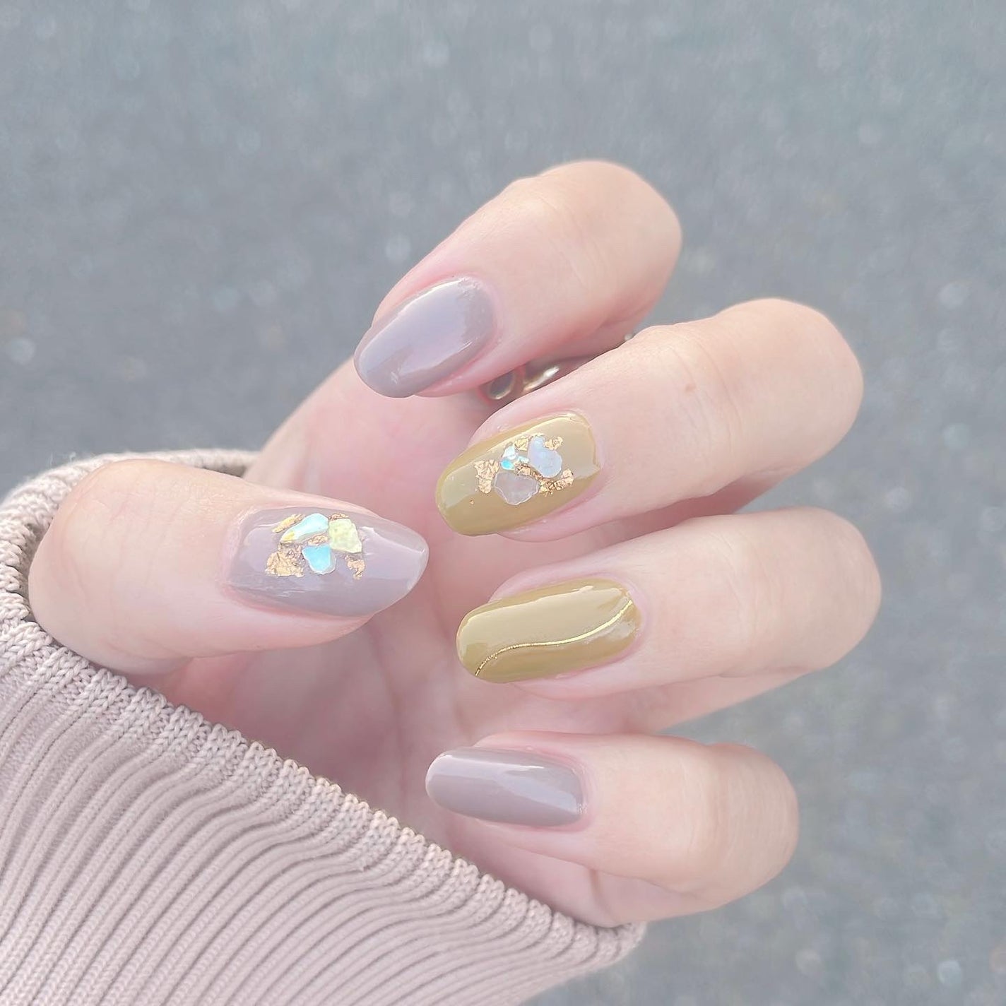 𝘼𝙮𝙪 ❦ 𝑆𝑒𝑙𝑓 𝑁𝑎𝑖𝑙 on LIPS 「❥こんばんわ𓂅꙳𖤐セルフネイラーの@au_nailです♡5..」(6枚目)