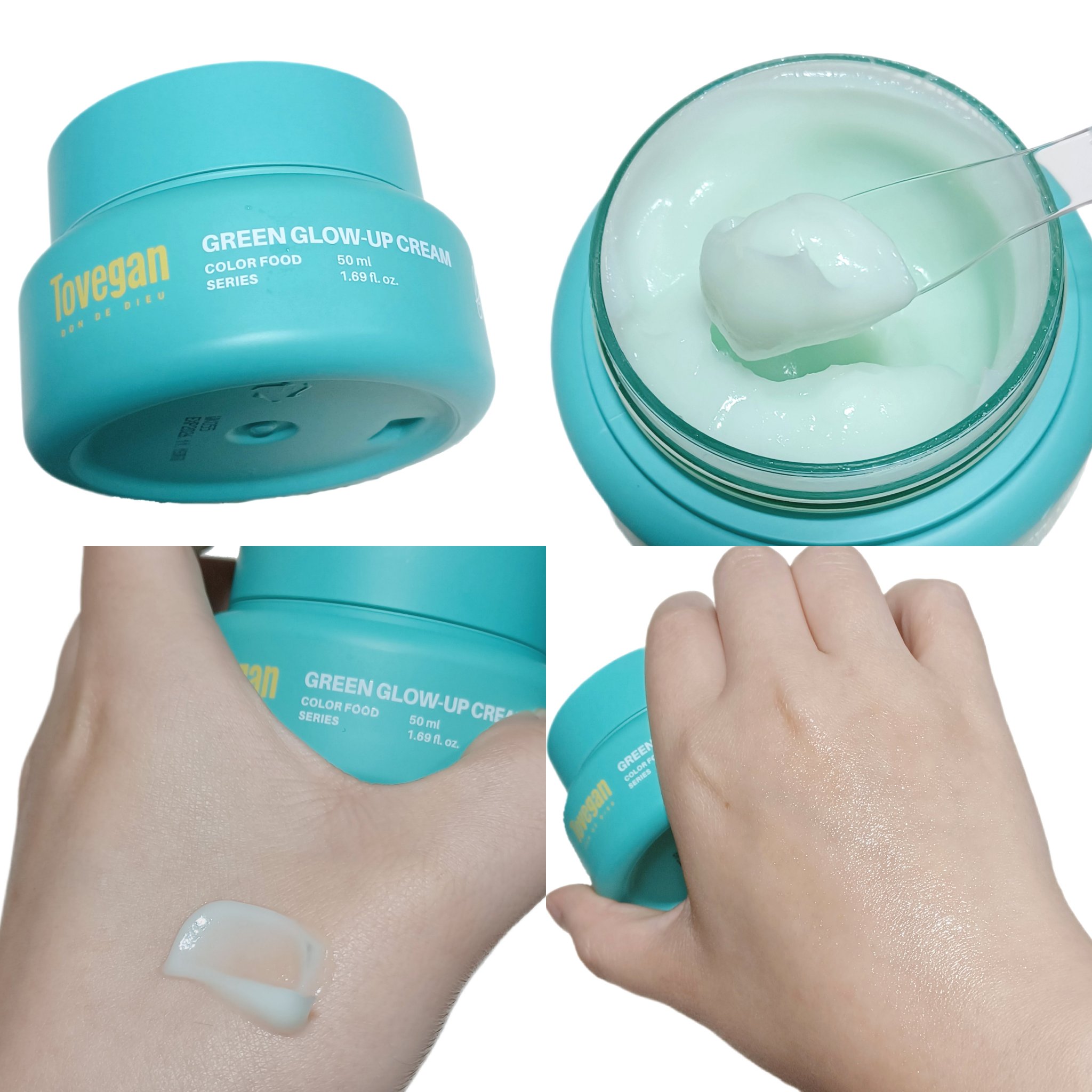 カラーフードシリーズグリーングロウアップクリーム/Tovegan/フェイスクリームを使ったクチコミ（3枚目）