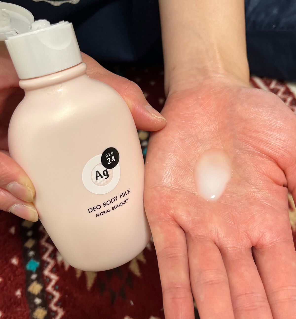 デオドラントボディミルク フローラルブーケ/エージーデオ24/ボディミルクを使ったクチコミ（3枚目）