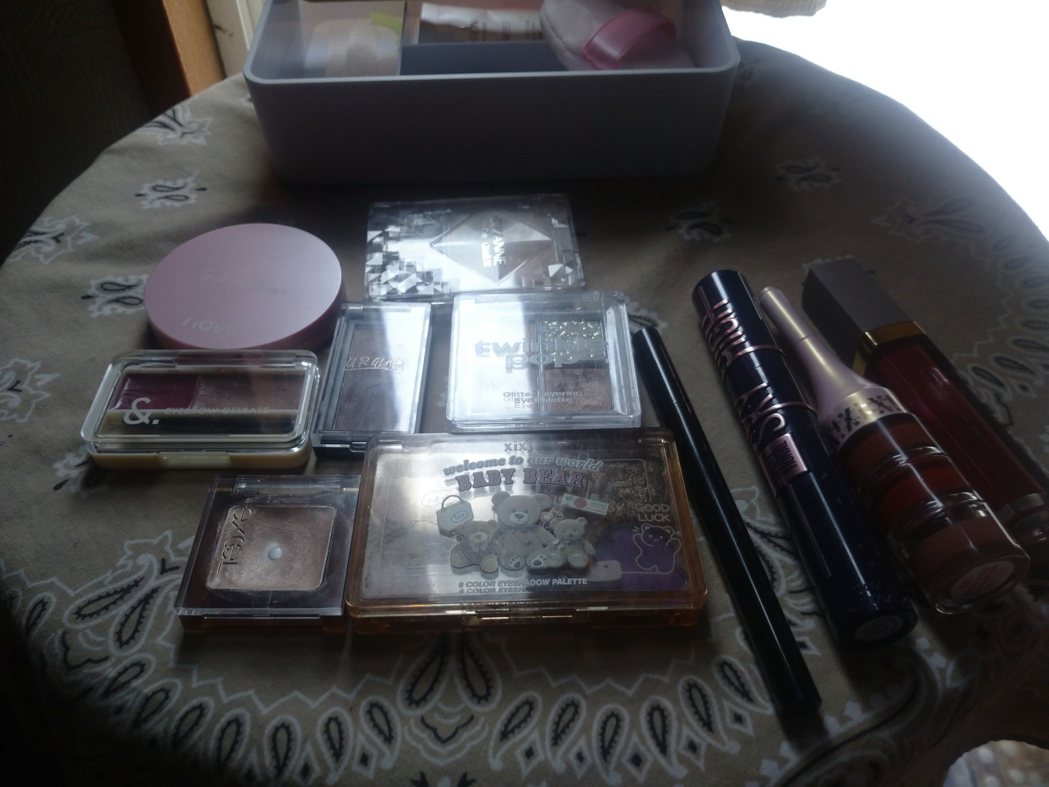 アルバイト熊6色アイシャドウ/xixi/アイシャドウパレットを使ったクチコミ（2枚目）