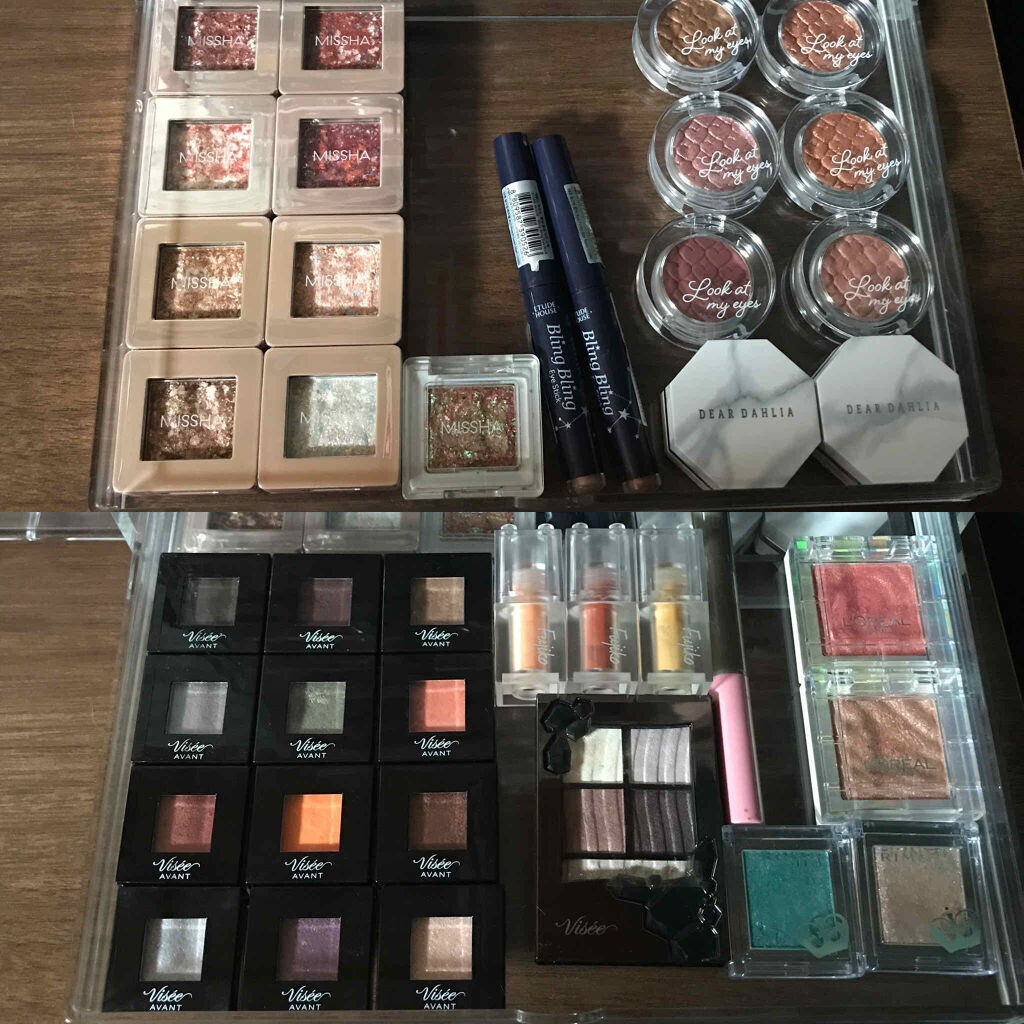 重なるアクリルケース２段引出・大/無印良品/その他化粧小物を使ったクチコミ（2枚目）