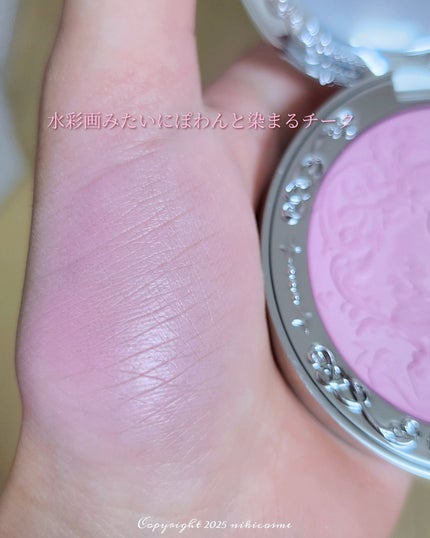 フラワーノーズ スワンバレエシリーズ ブラッシュコンパクト 03 シルキーリボン/FlowerKnows/パウダーチークの画像