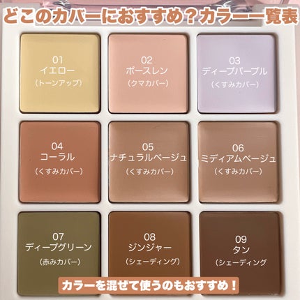 プロコンシーラーパレット/dasique/パレットコンシーラーを使ったクチコミ(3枚目)