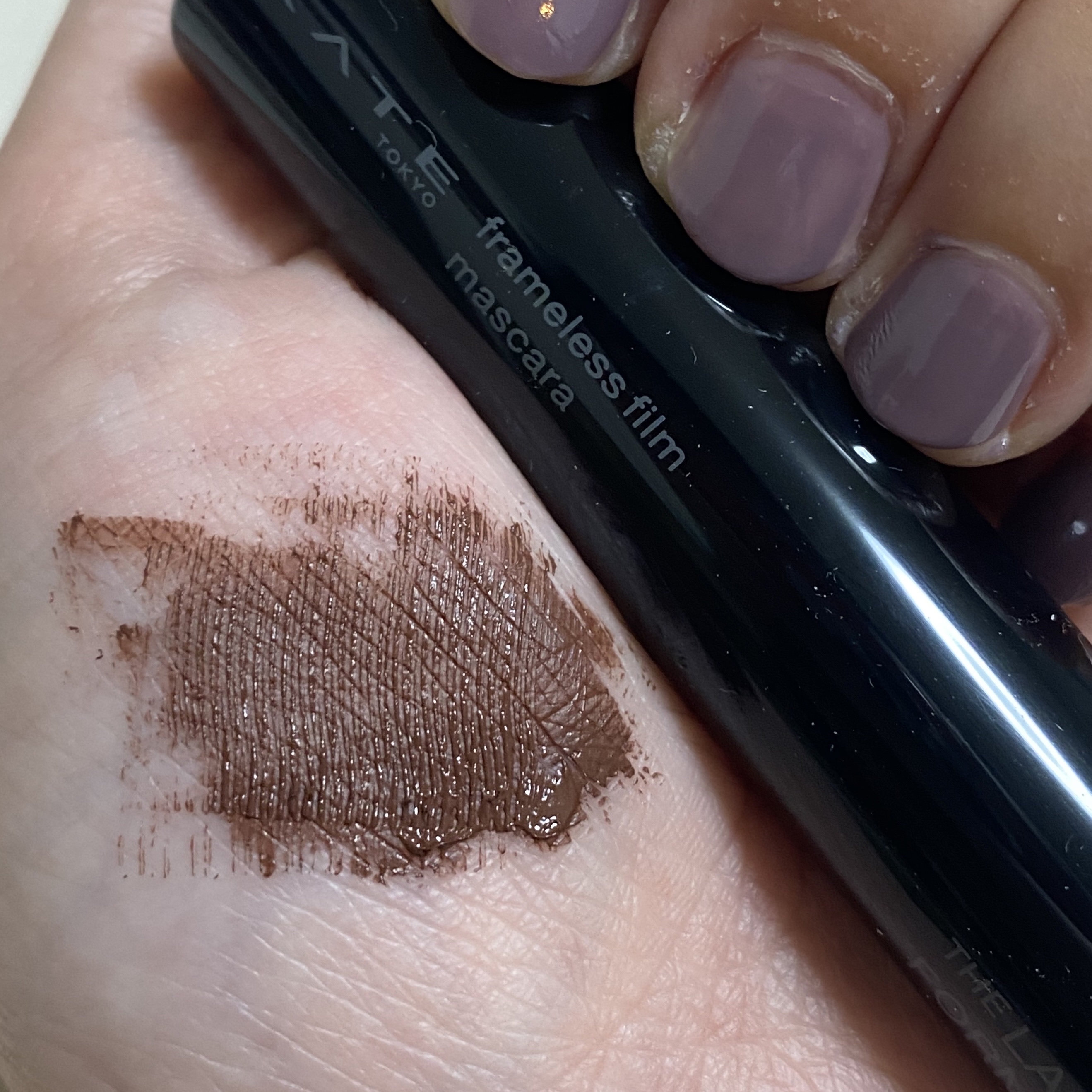 フレームレスフィルムマスカラ BR-1 ブラウン/KATE/マスカラを使ったクチコミ（3枚目）