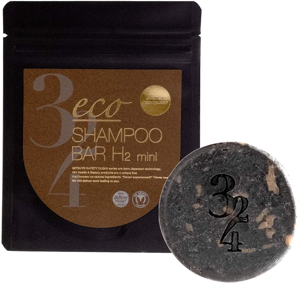 324黒水素石鹸 SHAMPOO BAR H2 324