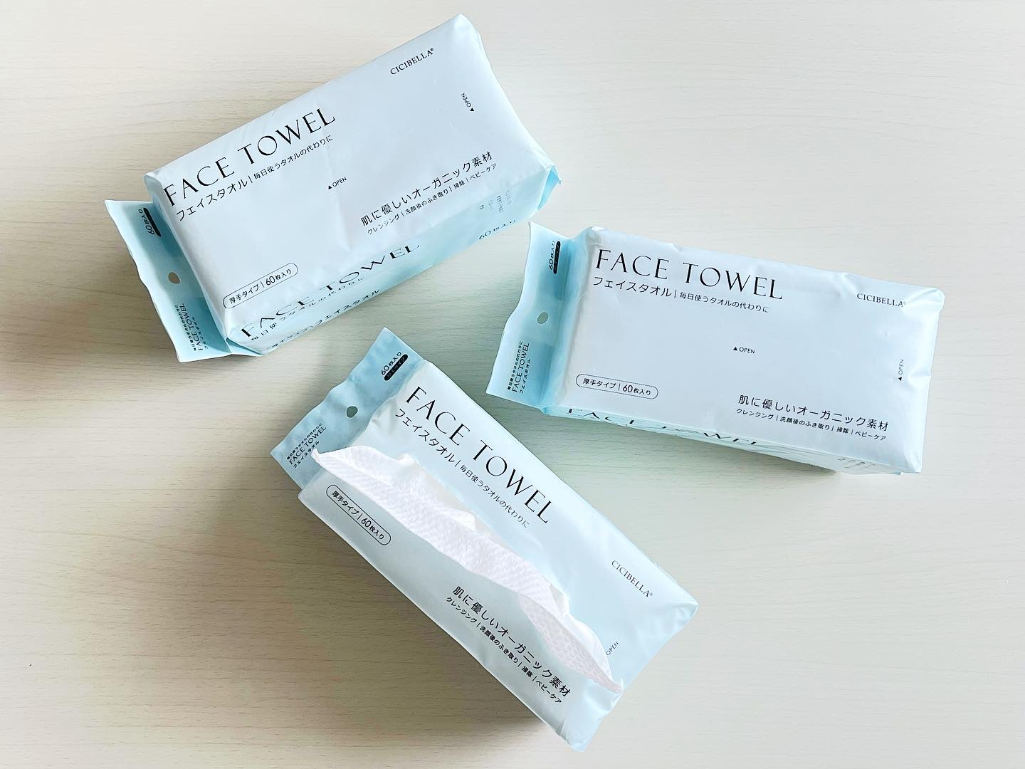 フェイスタオル/CICIBELLA/クレンジングタオルを使ったクチコミ（1枚目）