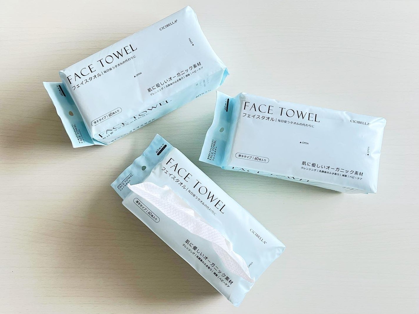 フェイスタオル/CICIBELLA/クレンジングタオルを使ったクチコミ(1枚目)