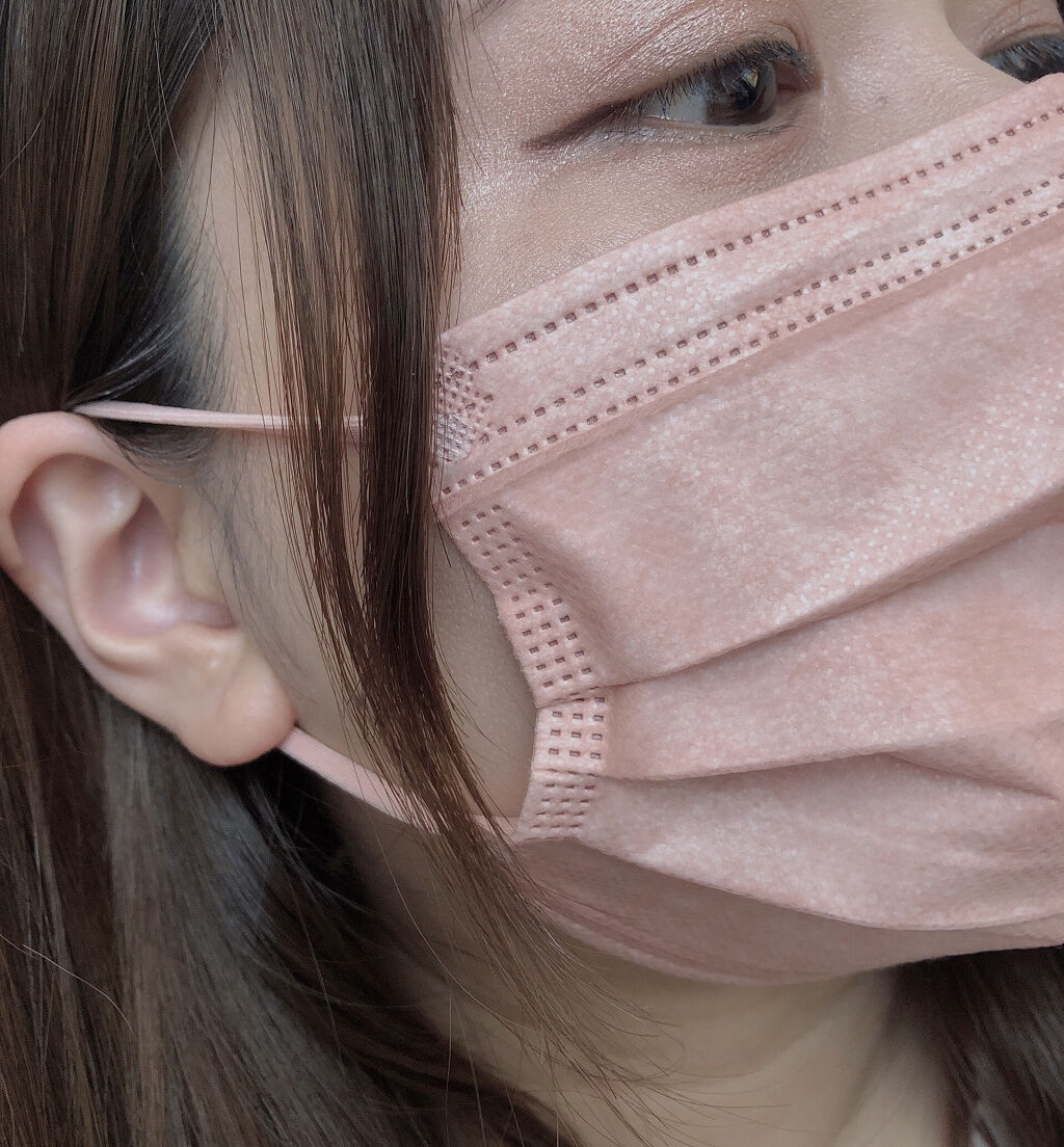 三層防護プリーツマスク/Qoo10/マスクを使ったクチコミ（3枚目）