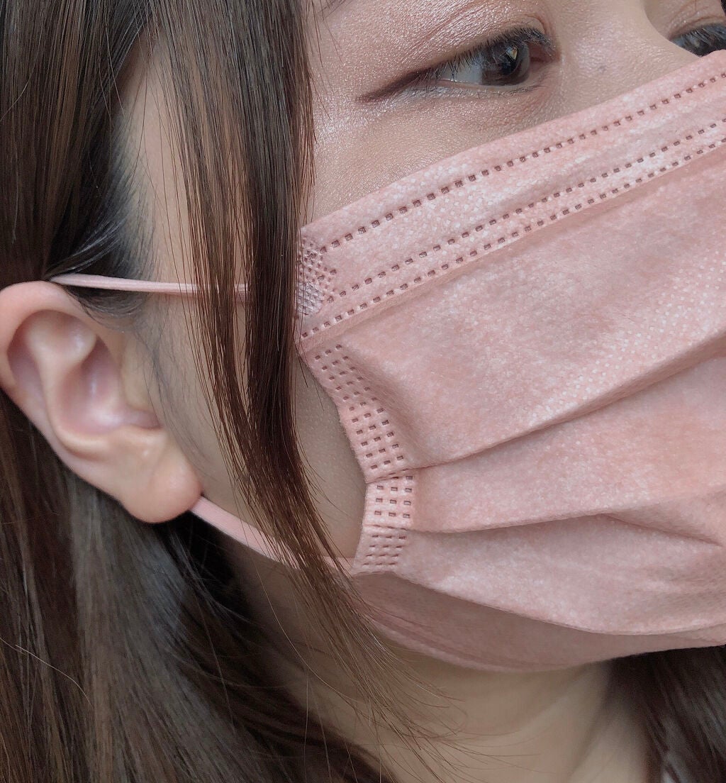 三層防護プリーツマスク/Qoo10/マスクを使ったクチコミ(3枚目)