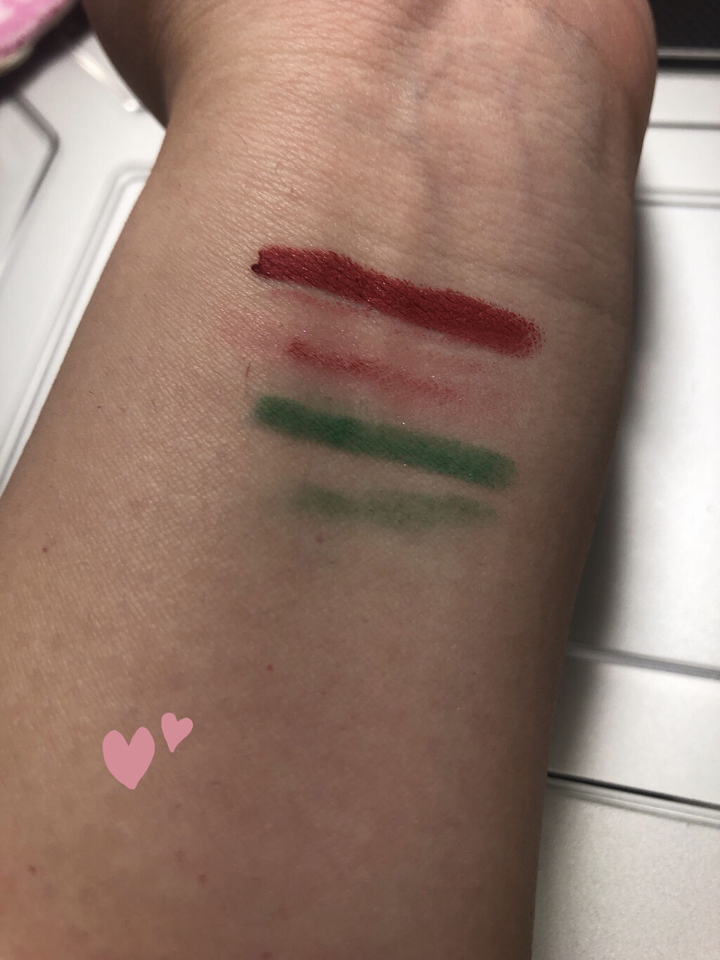 スプラッシュカラーアイズ/RMK/スティックアイシャドウを使ったクチコミ（2枚目）