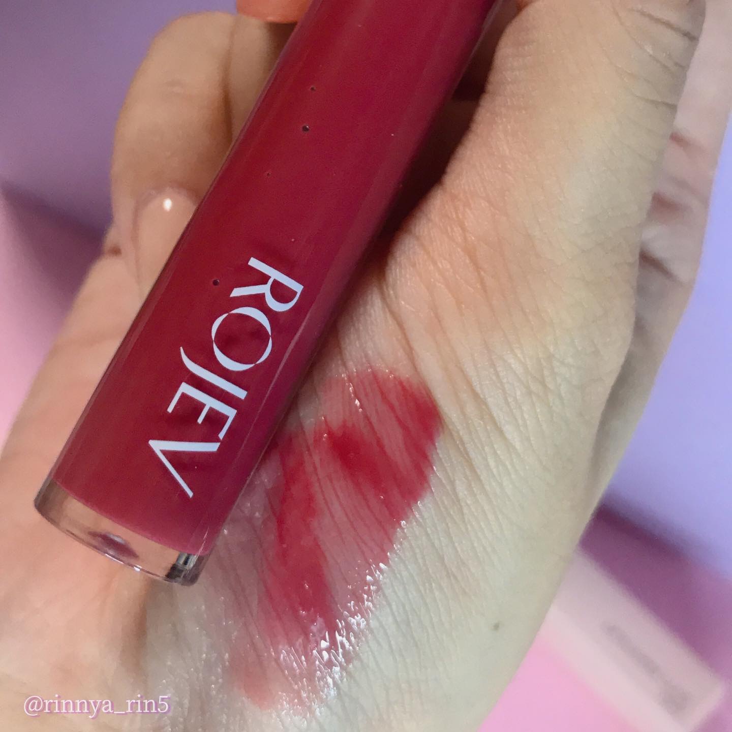 LIP PLUMPER GLAZE TINT/ROJEV/口紅を使ったクチコミ（3枚目）