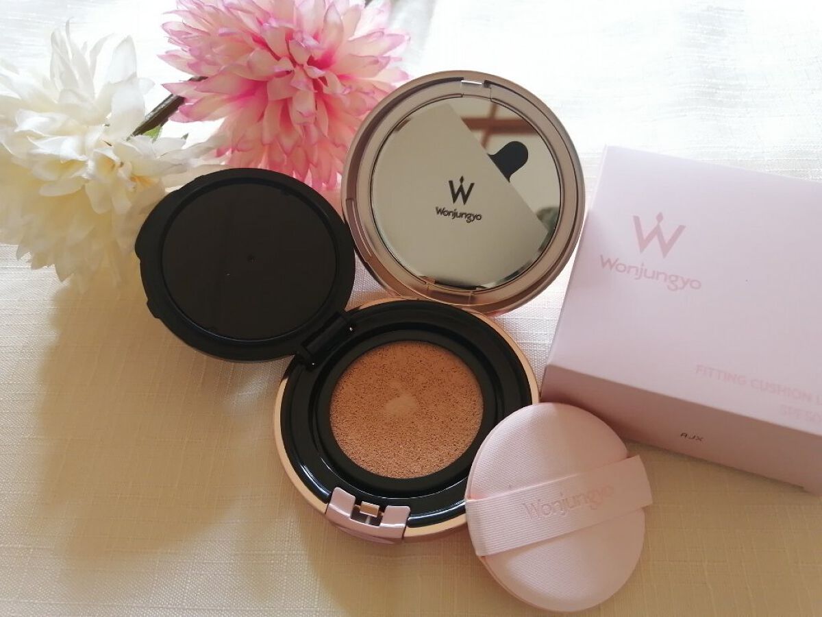 ウォンジョンヨ フィッティングクッション ラスティング 01 ペールピンク/Wonjungyo/クッションファンデーションを使ったクチコミ（1枚目）
