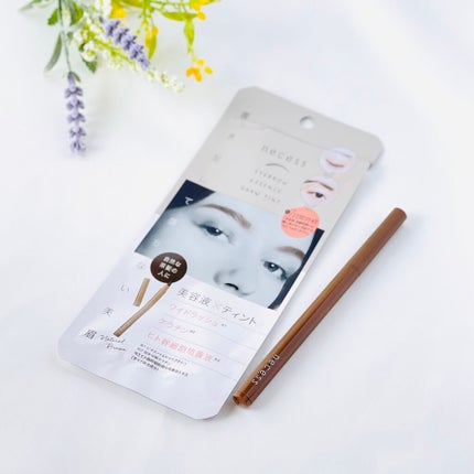 コジット necess まゆ書き足し美容液ティント のクチコミ「汗、水、皮脂にも強く、ティントタイプで約7日間色持ちします✊🏻
超極細の筆になっていて、眉毛を.....」(1枚目)