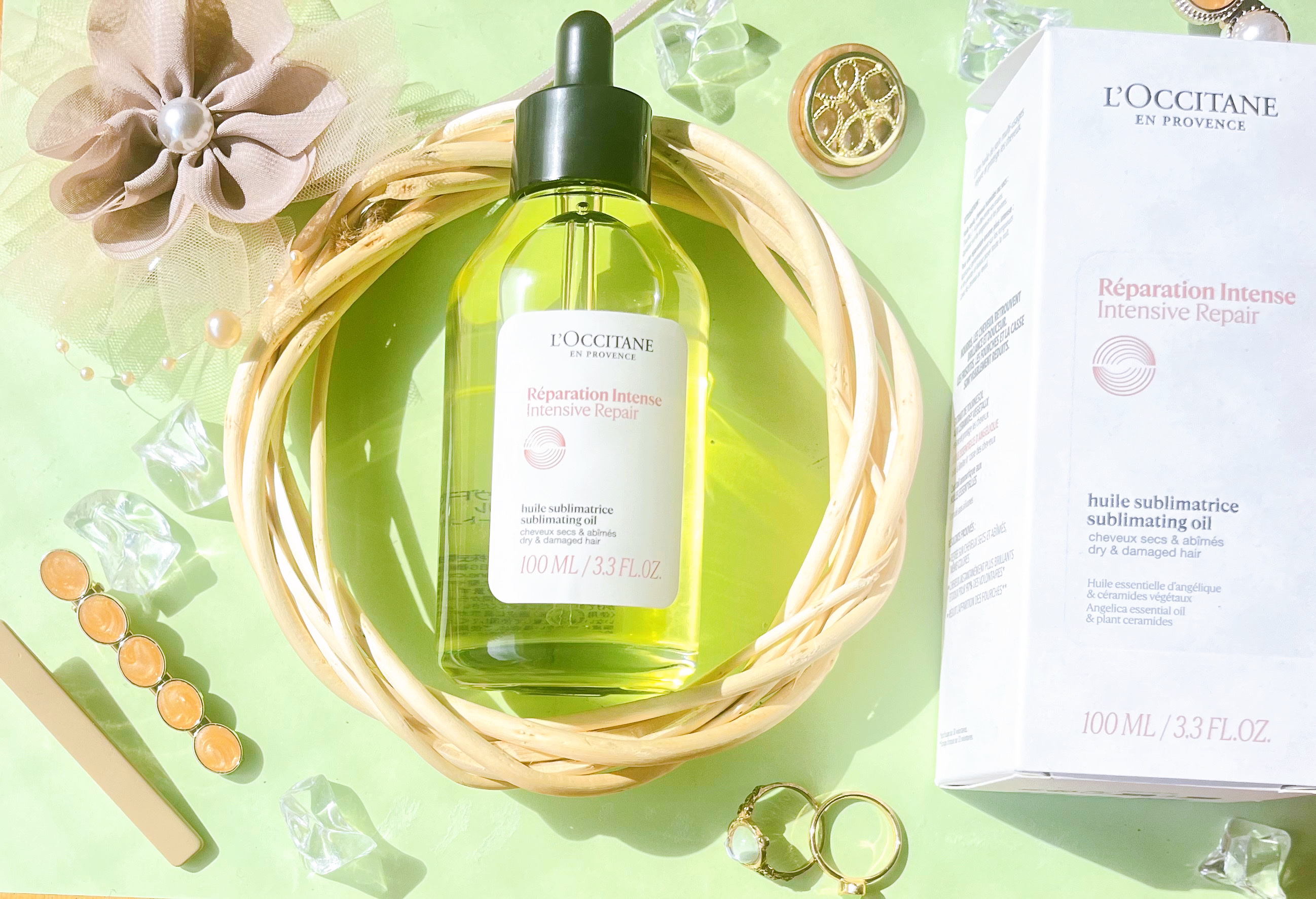 インテンシヴリペア ヘアオイル 100mL/L'OCCITANE/ヘアオイルを使ったクチコミ（1枚目）